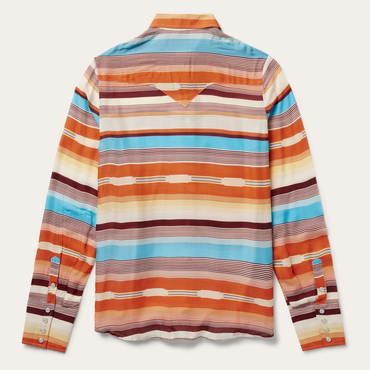 Sunset Serape Print Western Shirt Women