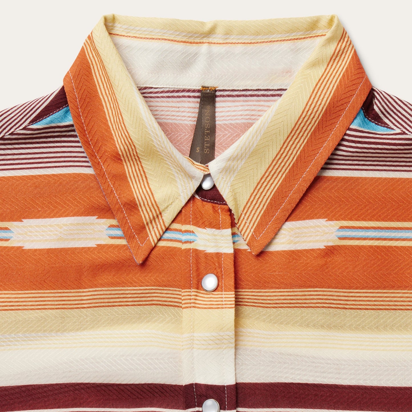 Sunset Serape Print Western Shirt Women