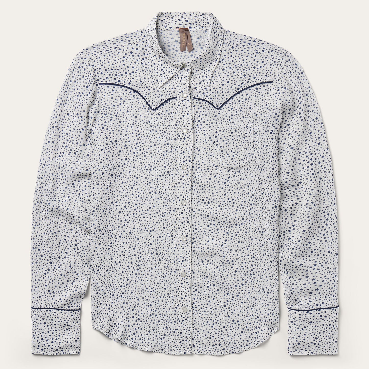 Stars Print Western Shirt Women