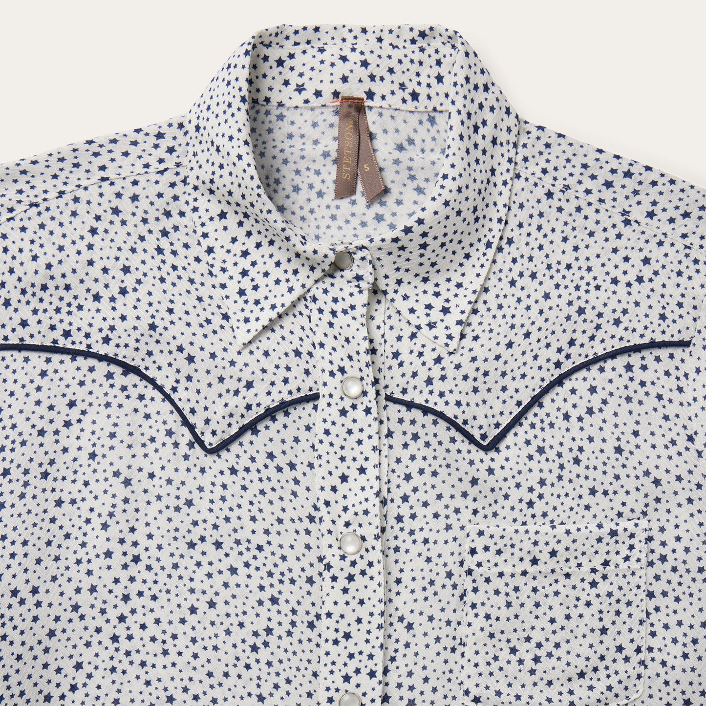 Stars Print Western Shirt Women