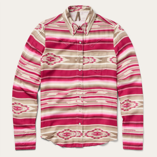Scarlet Serape Western Shirt Women