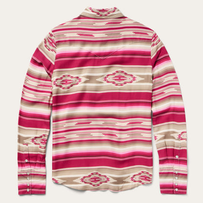 Scarlet Serape Western Shirt Women