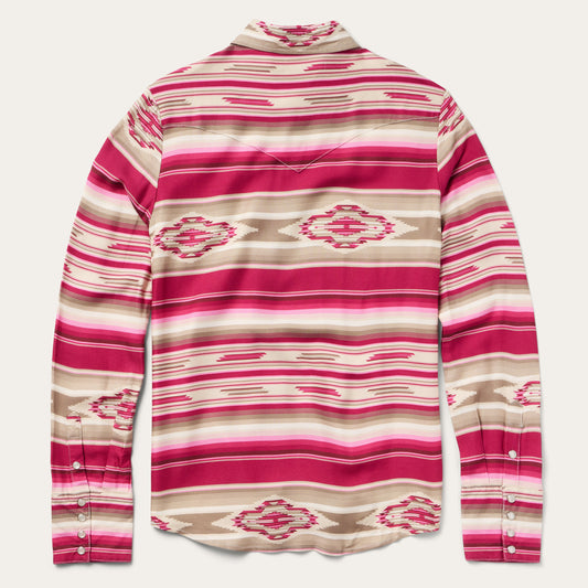 Scarlet Serape Western Shirt Women