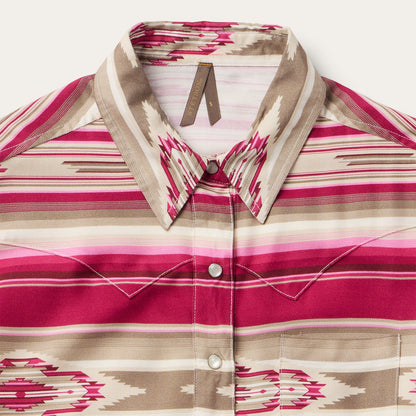 Scarlet Serape Western Shirt Women