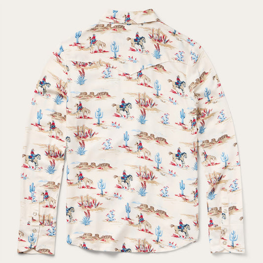Desert Trail Print Western Shirt Women
