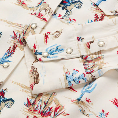 Desert Trail Print Western Shirt Women