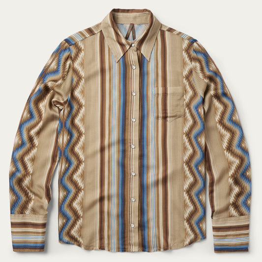Sand Serape Print Shirt Women