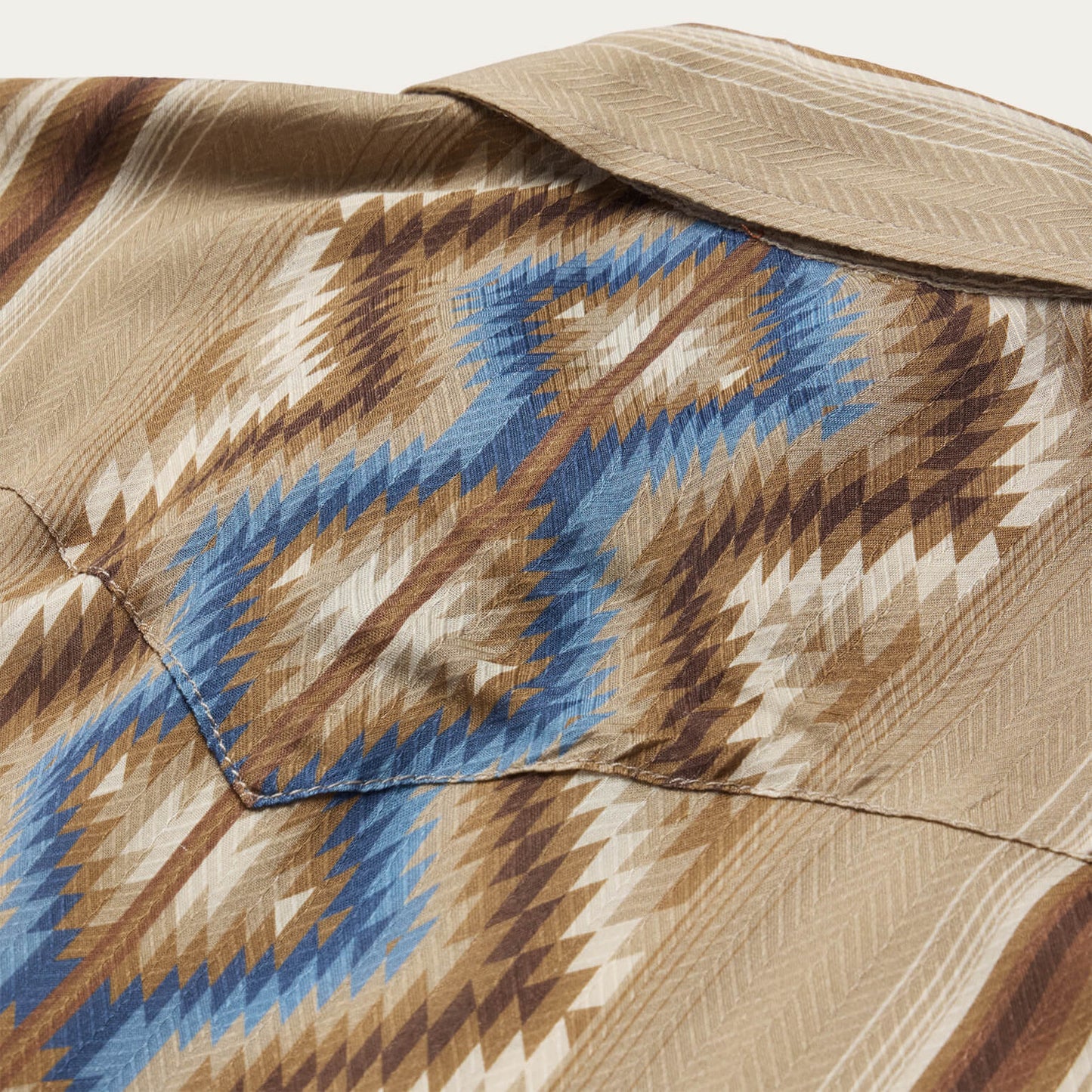 Sand Serape Print Shirt Women