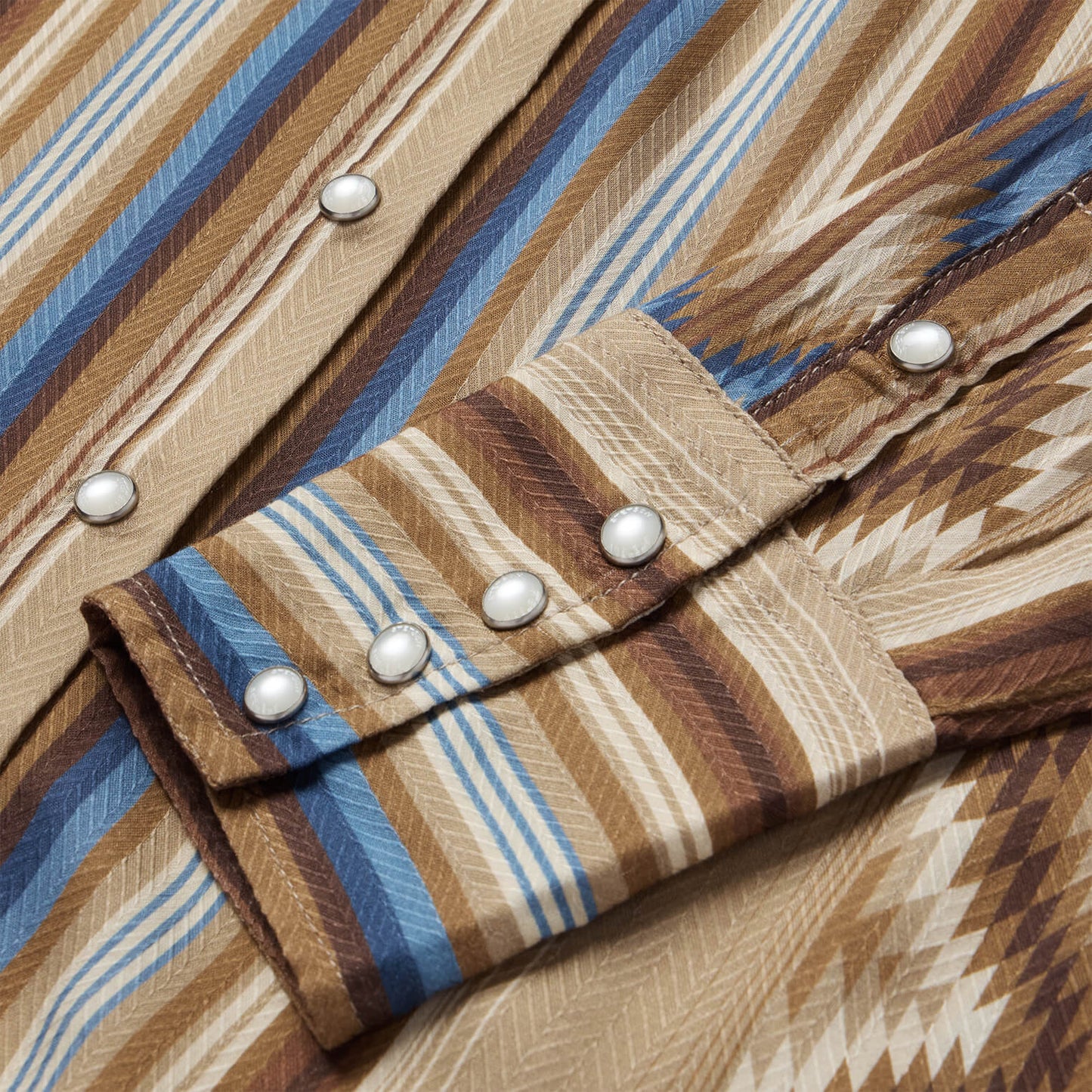 Sand Serape Print Shirt Women