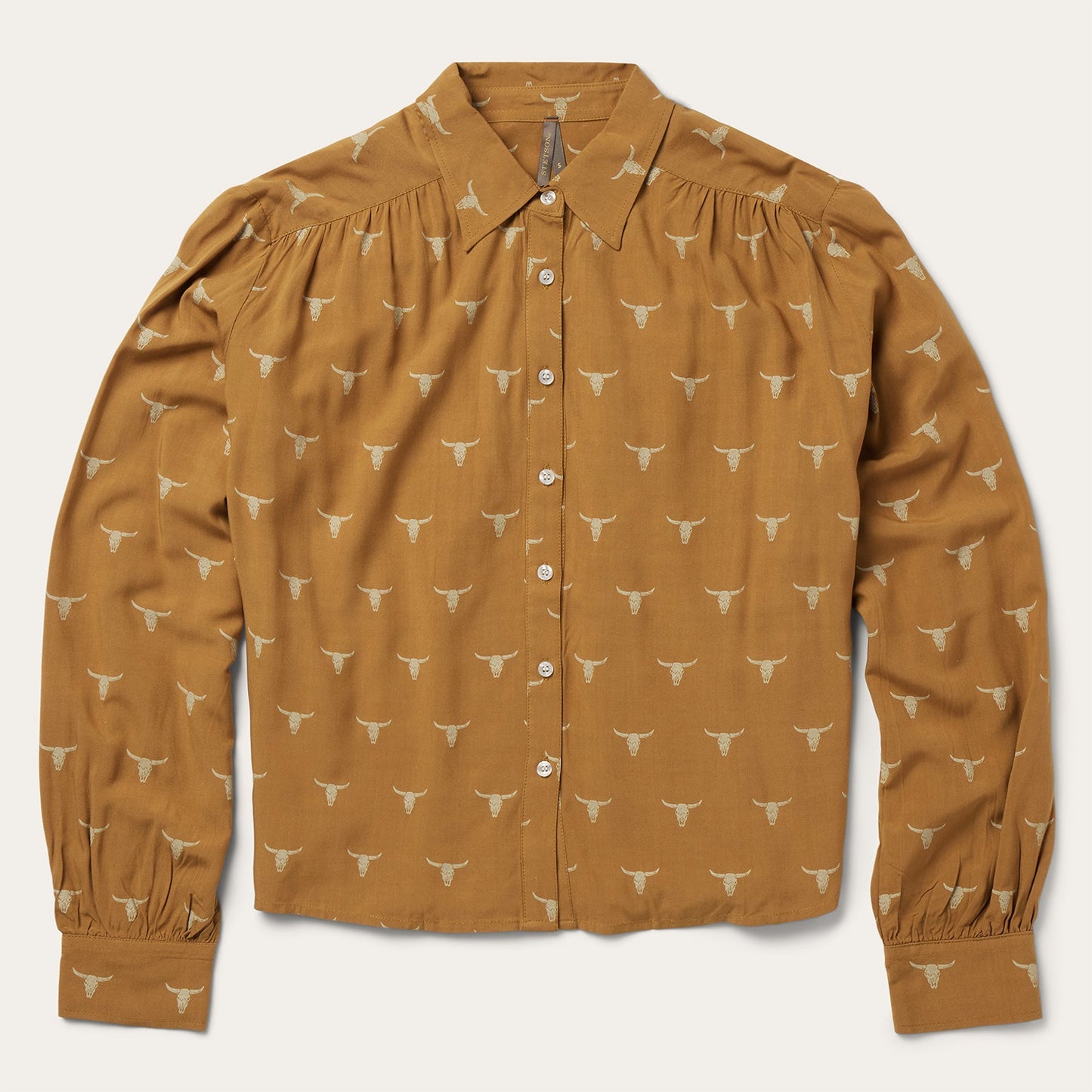 Mojave Longhorn Print Poet Blouse Women