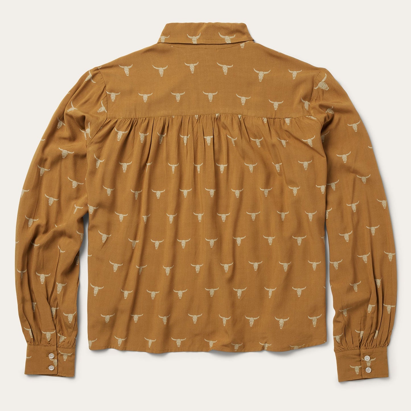 Mojave Longhorn Print Poet Blouse Women