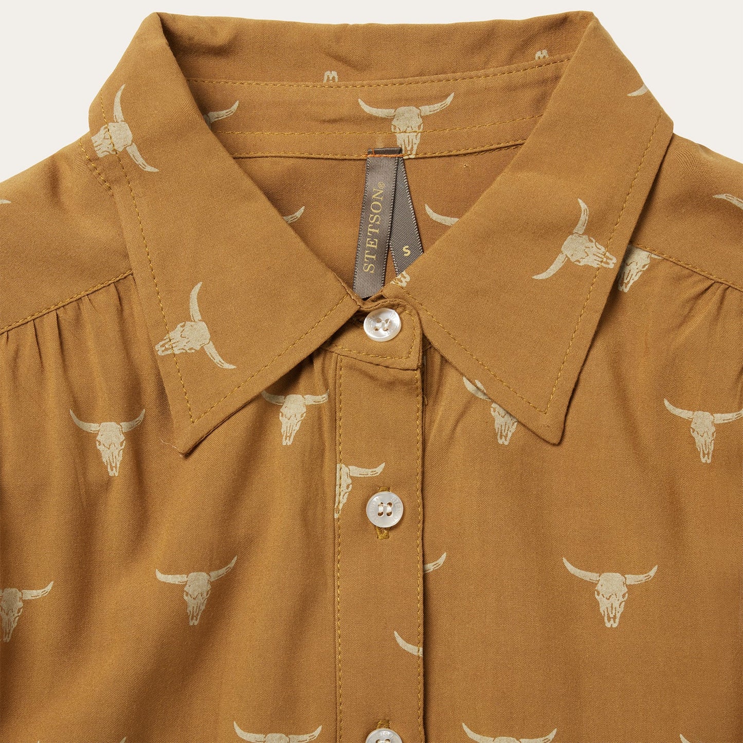 Mojave Longhorn Print Poet Blouse Women