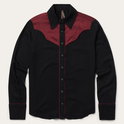 Piped Western Blouse Women