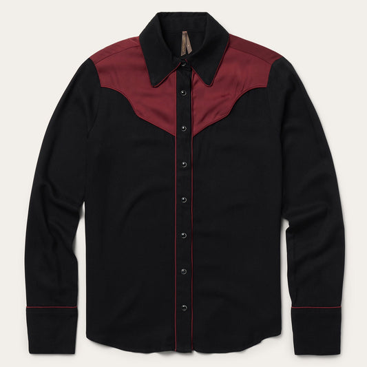 Piped Western Blouse Women