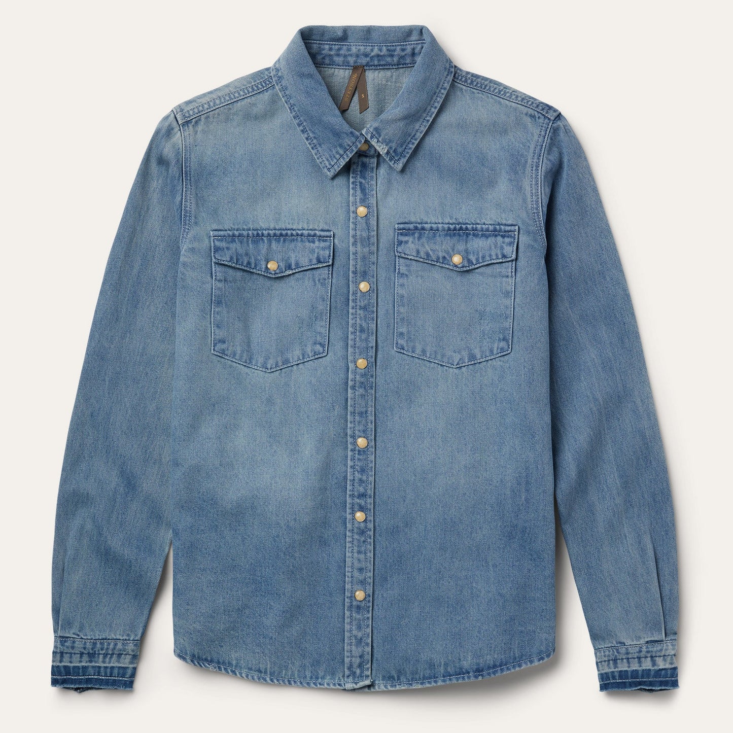 Loose Fit Denim SnapFront Shirt Women