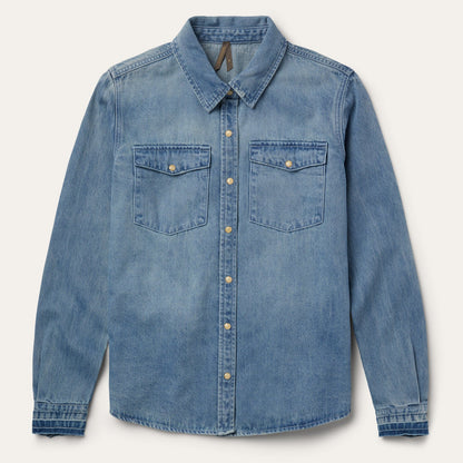 Loose Fit Denim SnapFront Shirt Women
