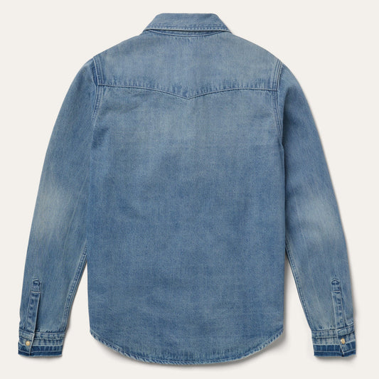 Loose Fit Denim SnapFront Shirt Women