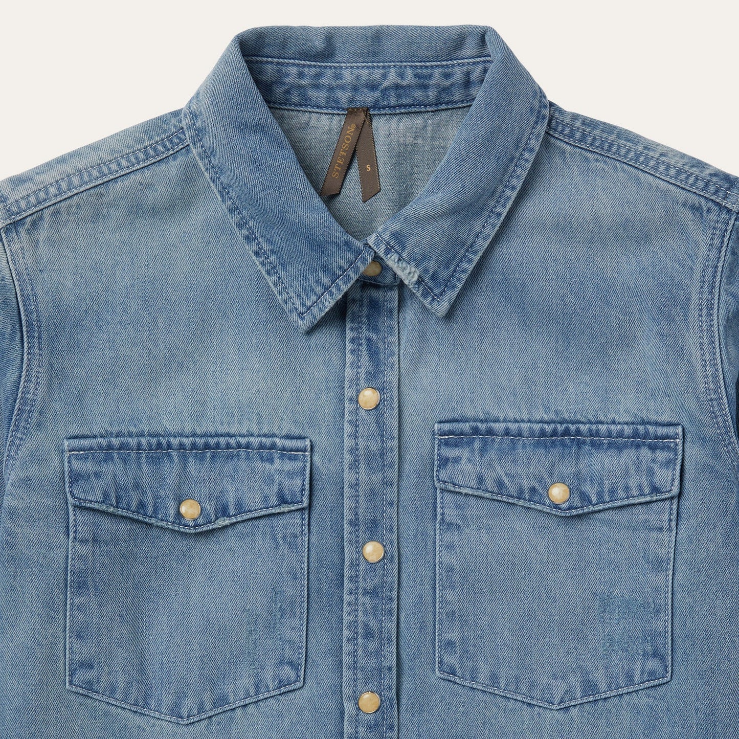 Loose Fit Denim SnapFront Shirt Women