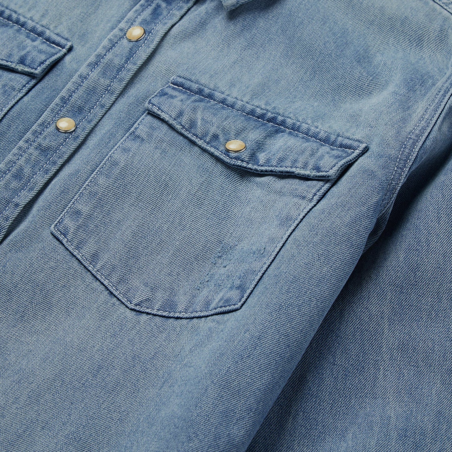 Loose Fit Denim SnapFront Shirt Women