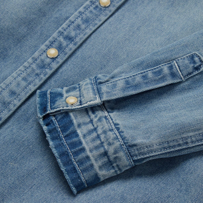 Loose Fit Denim SnapFront Shirt Women