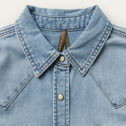 Loose Fit Denim Shirt Women