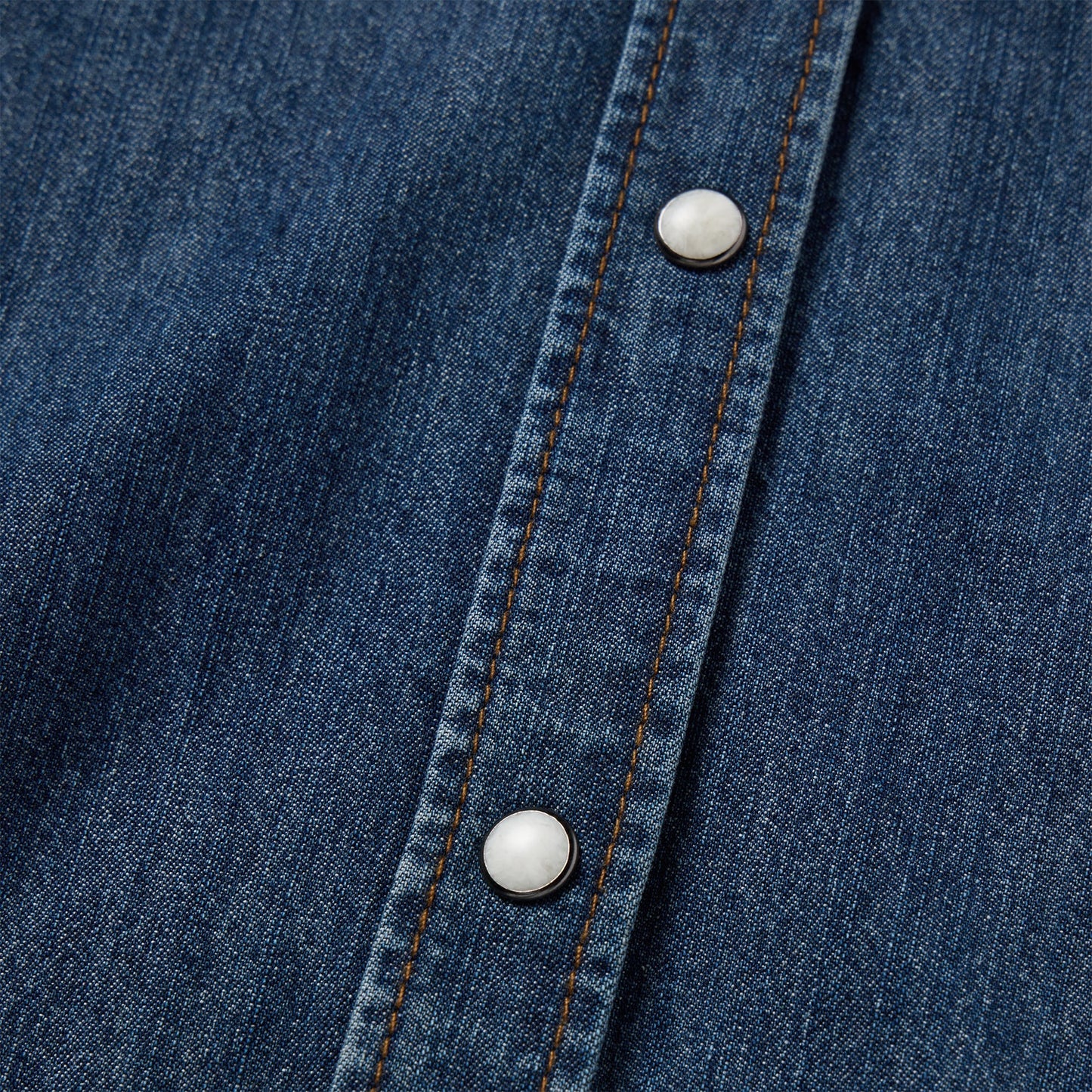 Dark Denim Snap Western Shirt Women