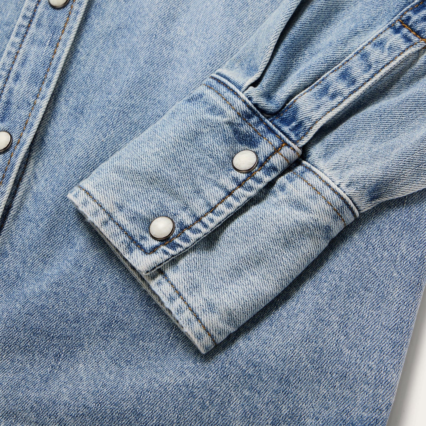 Embroidered Loose Fit Denim Shirt Women