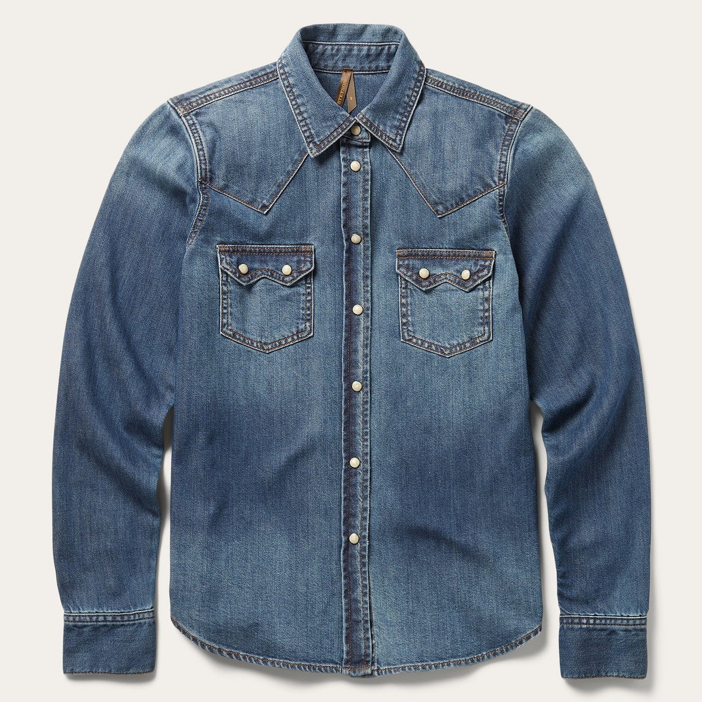 Distressed Denim Shirt Women