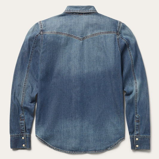 Distressed Denim Shirt Women