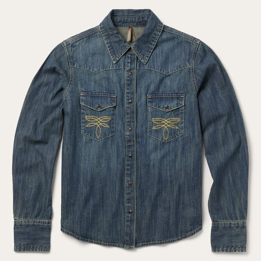 Dirty Denim Boyfriend Fit Shirt Women