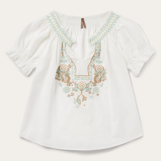 Cotton Voile Peasant Blouse Women