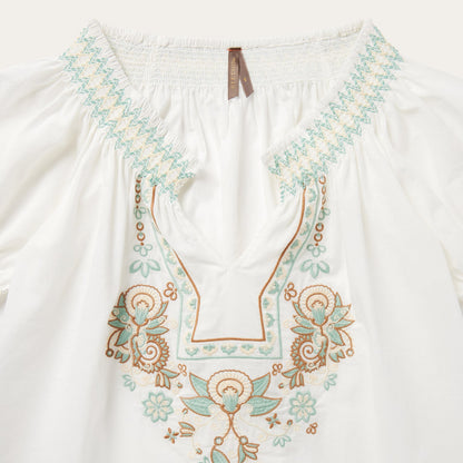 Cotton Voile Peasant Blouse Women
