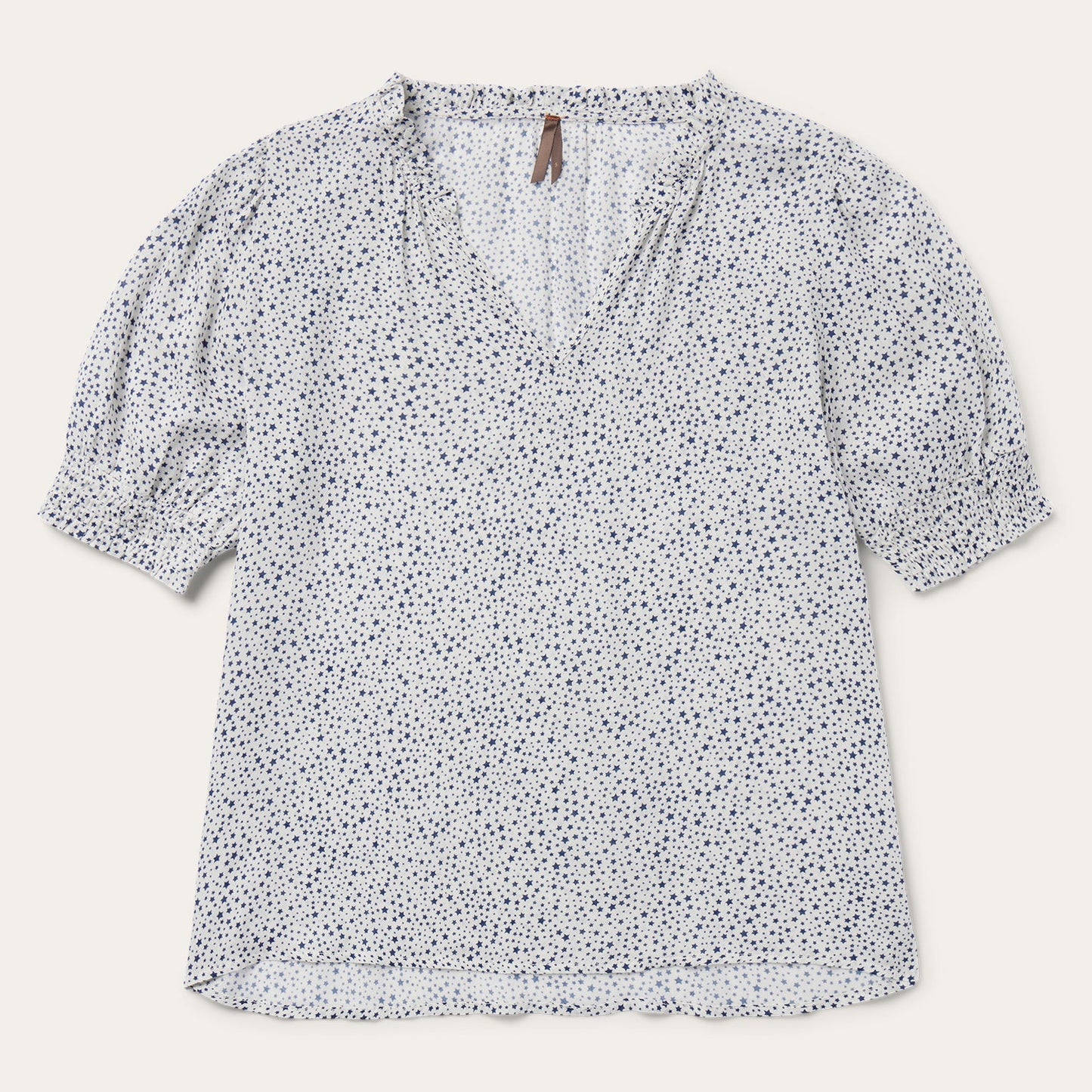 Stars Print Peasant Blouse Women