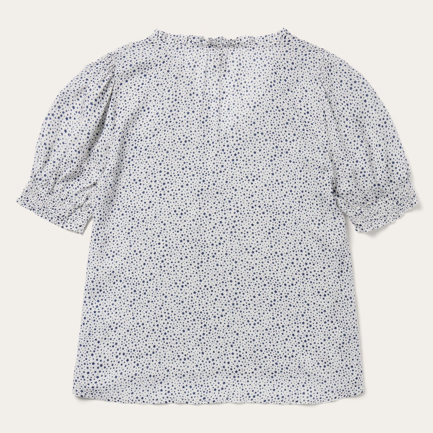 Stars Print Peasant Blouse Women