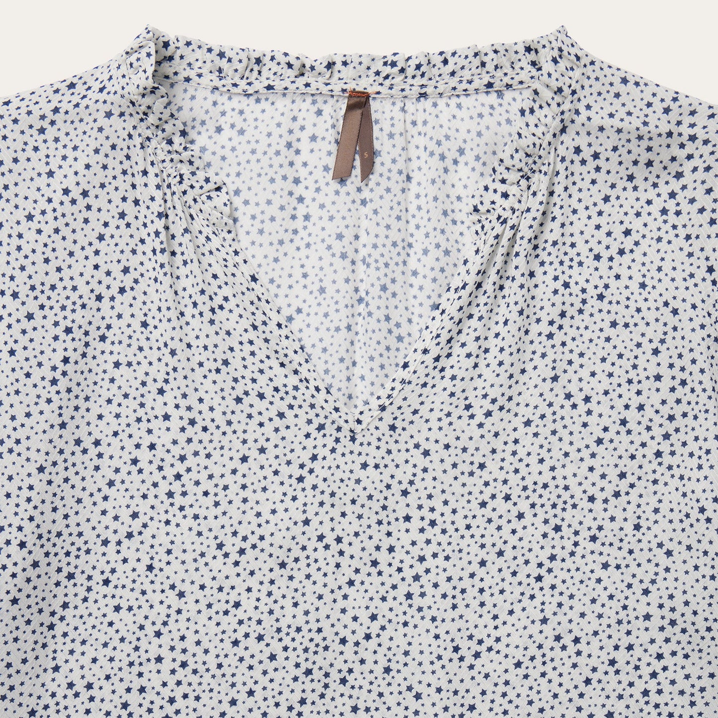 Stars Print Peasant Blouse Women