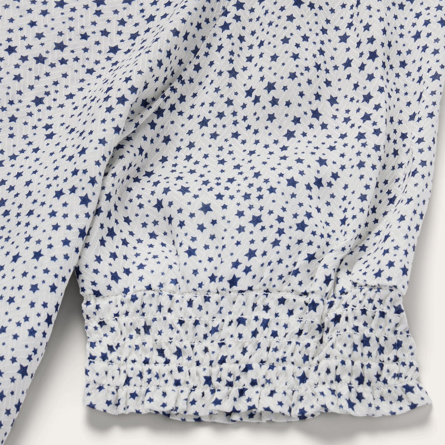 Stars Print Peasant Blouse Women
