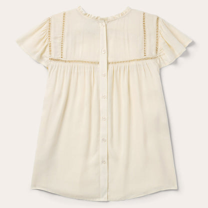 Cream Herringbone Blouse Women