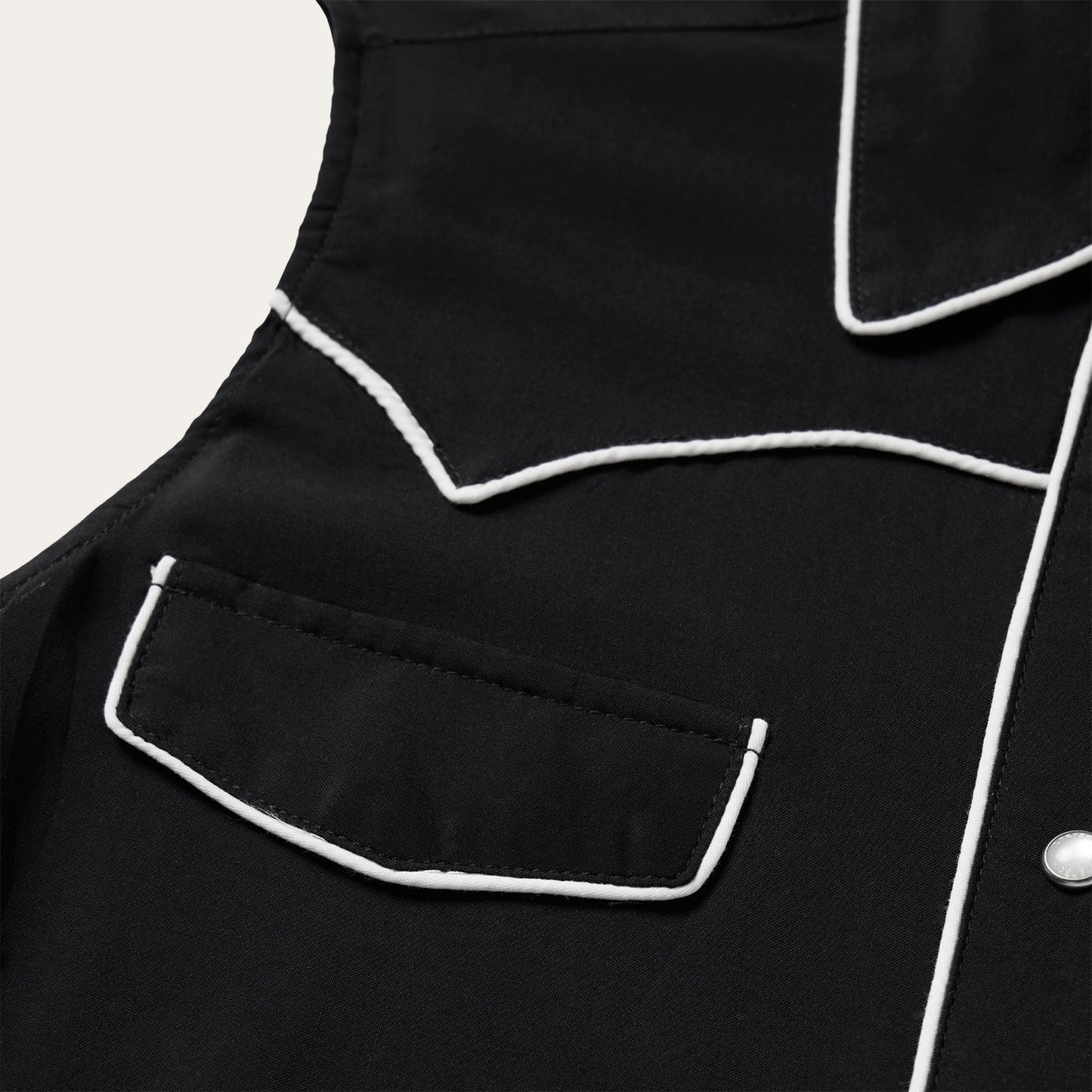 Black Sleeveless Western Shirt Women