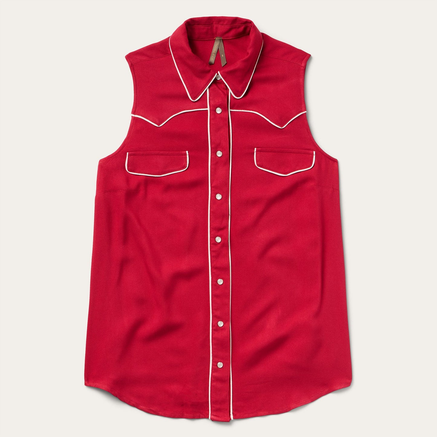 Sleeveless Retro Western Shirt Women