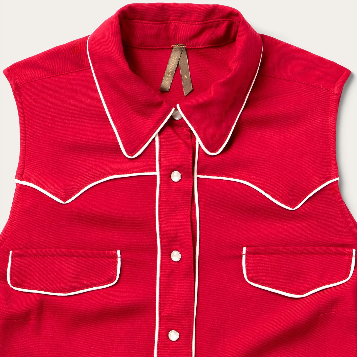 Sleeveless Retro Western Shirt Women
