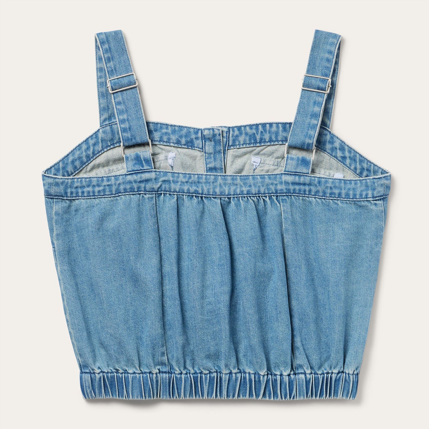Button Front Denim Tank Top Women