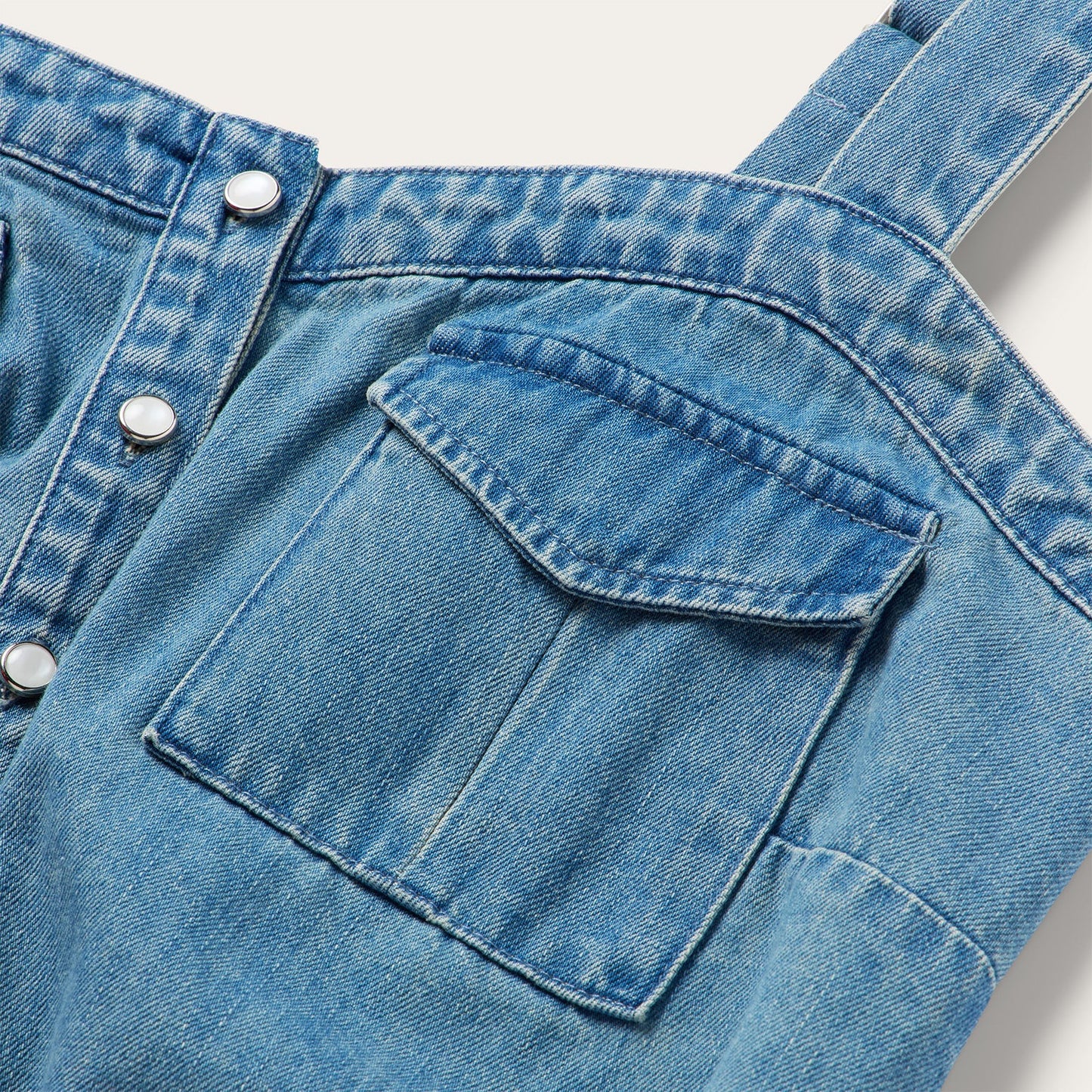 Button Front Denim Tank Top Women