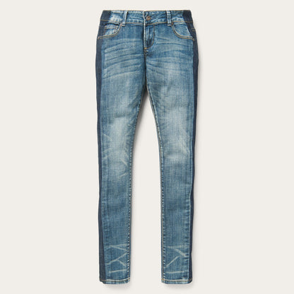 Skinny Fit Stripe Leg Jean Women