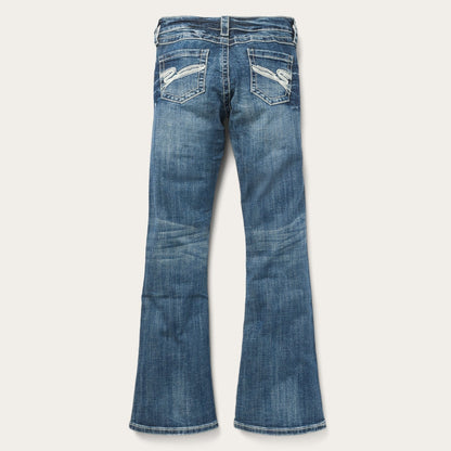 816 Fit Jeans With White S Back Pocket Women