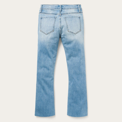 High Waist Flare Crop Jean Women