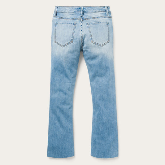 High Waist Flare Crop Jean Women