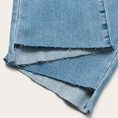 High Waist Flare Crop Jean Women
