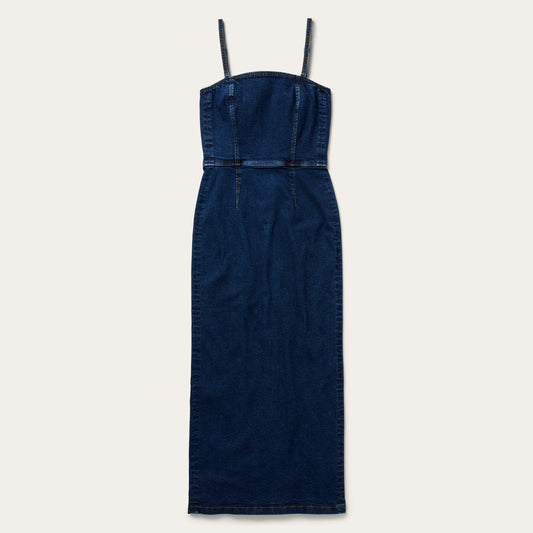 Stretch Denim Fitted Dress Women