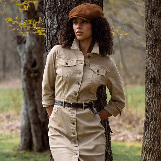 Workwear Inspired Shirt Dress Women