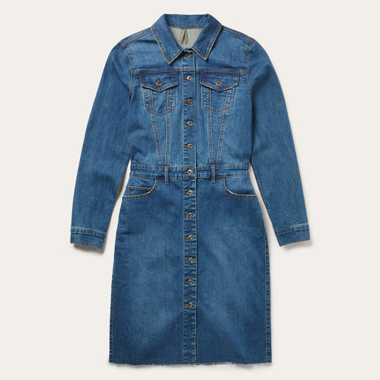 Premium Denim Shirt Dress Women